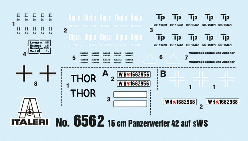 6562ИТ Бронеавтомобиль 15 cm Panzerwerfer 42 auf Schwerer We Italeri