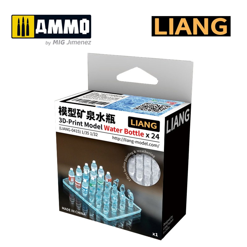 LIANG-0415 Набор декораций 3D-Print Model Water Bottle x 24