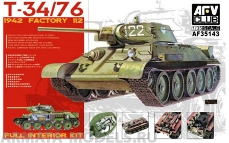 AF35143 Танк T-34/76 г AFV CLUB