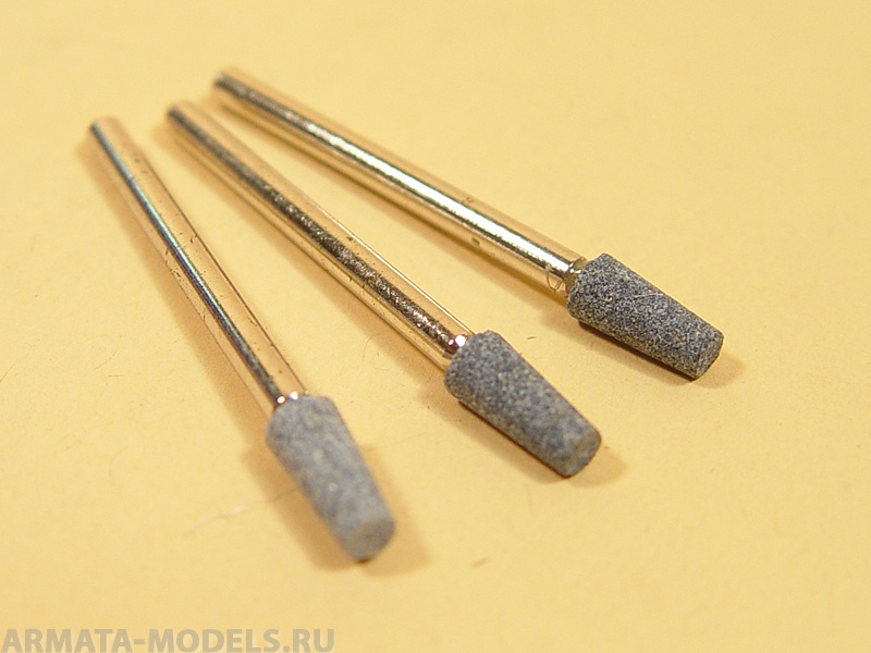 2362 Насадка шлифовальная, карбидкремния, конус,  5 х 10 мм, 3 шт./уп., блистер