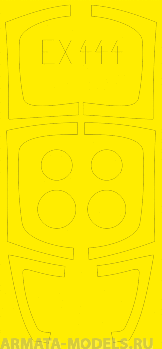 EX444ED Окрасочная маска T-38A 1/48