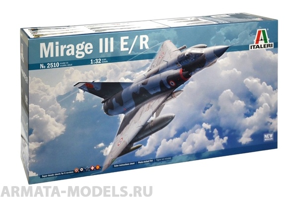 2510ИТ Истребитель DASSAULT MIRAGE III E/R Italeri