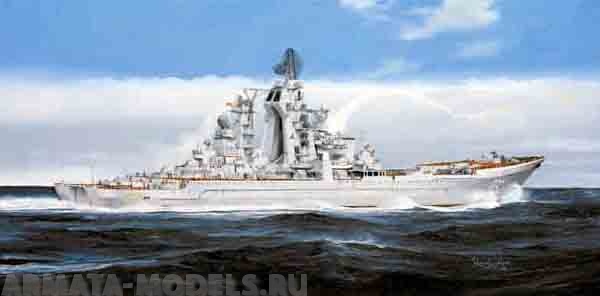 04520 Ракетный крейсер Адмирал Ушаков(б.Киров)  Trumpeter