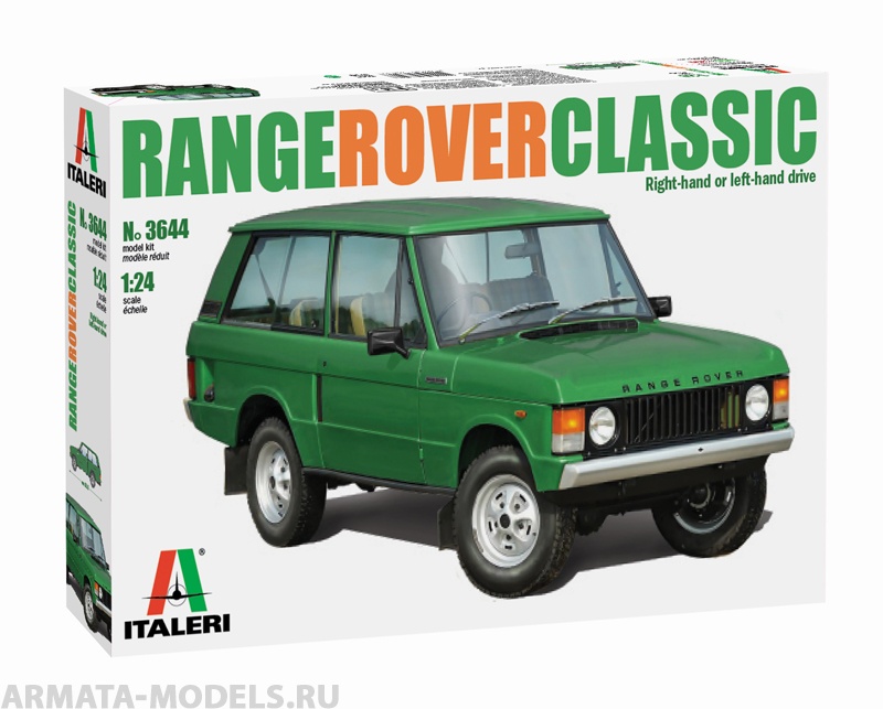 3644ИТ Автомобиль RANGE ROVER Classic (10013160/241120/0671781, ИТАЛИЯ ) Italeri
