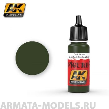 AK3023 Акриловая краска DARK GREEN / M-44 DARK SPOTS & DOSTS