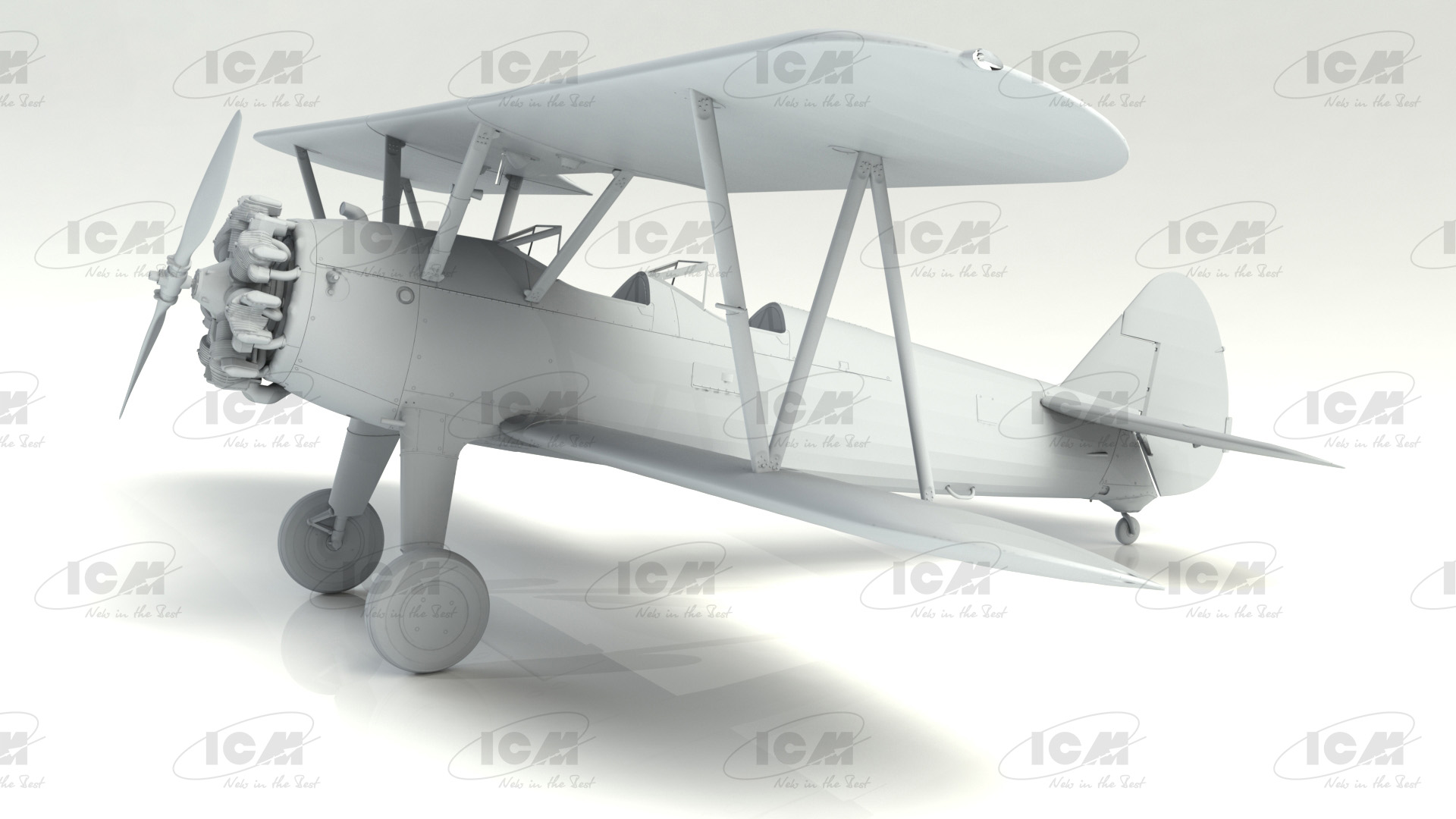 32051 Stearman PT-17 с американскими кадетами ICM
