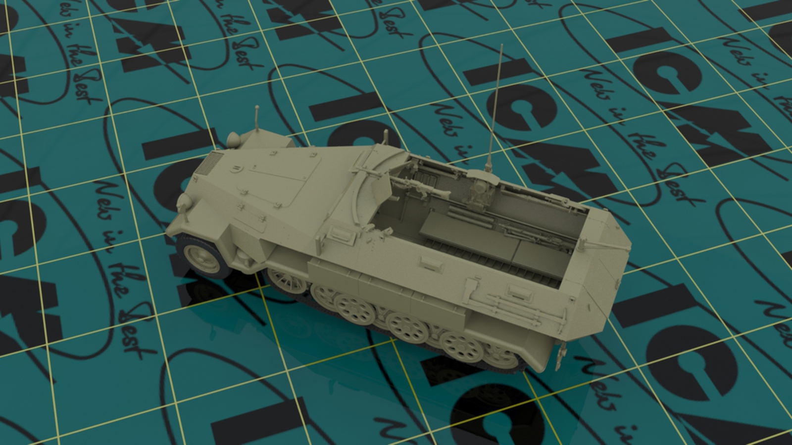 35101 Sd.Kfz.251/1 Ausf.A, WWII German Armoured Personnel Carrier (100% new molds) ICM