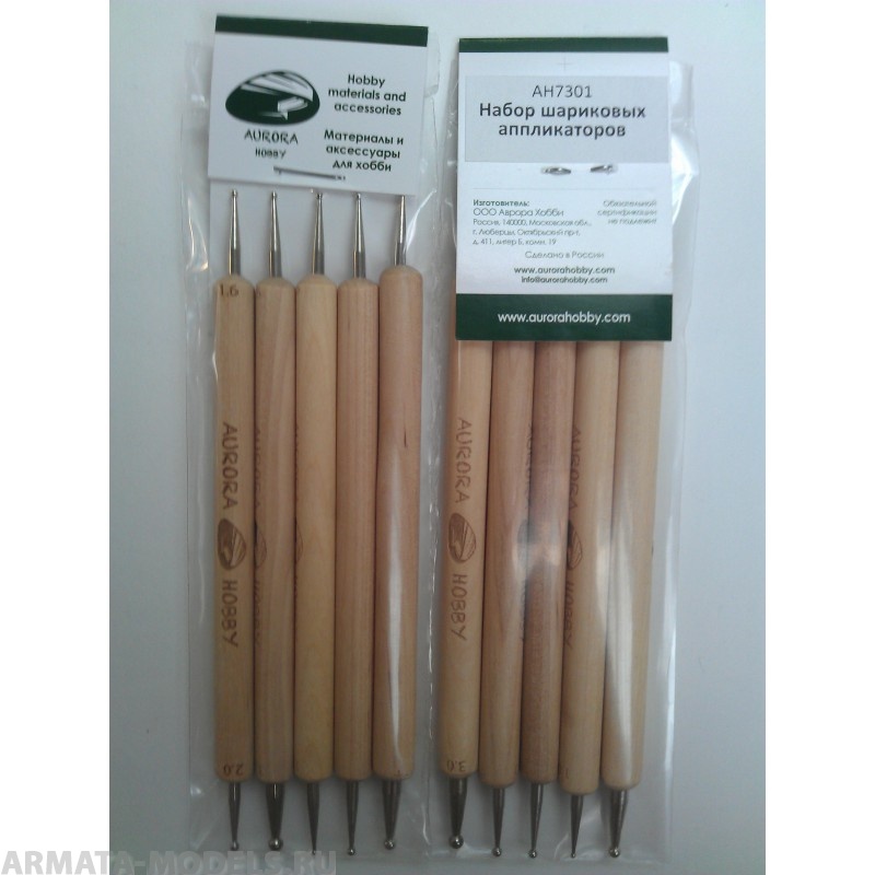 AH7301 Набор шариковых аппликаторов (1.0,1.6,1.8,2.0,2.5,3.0 мм)