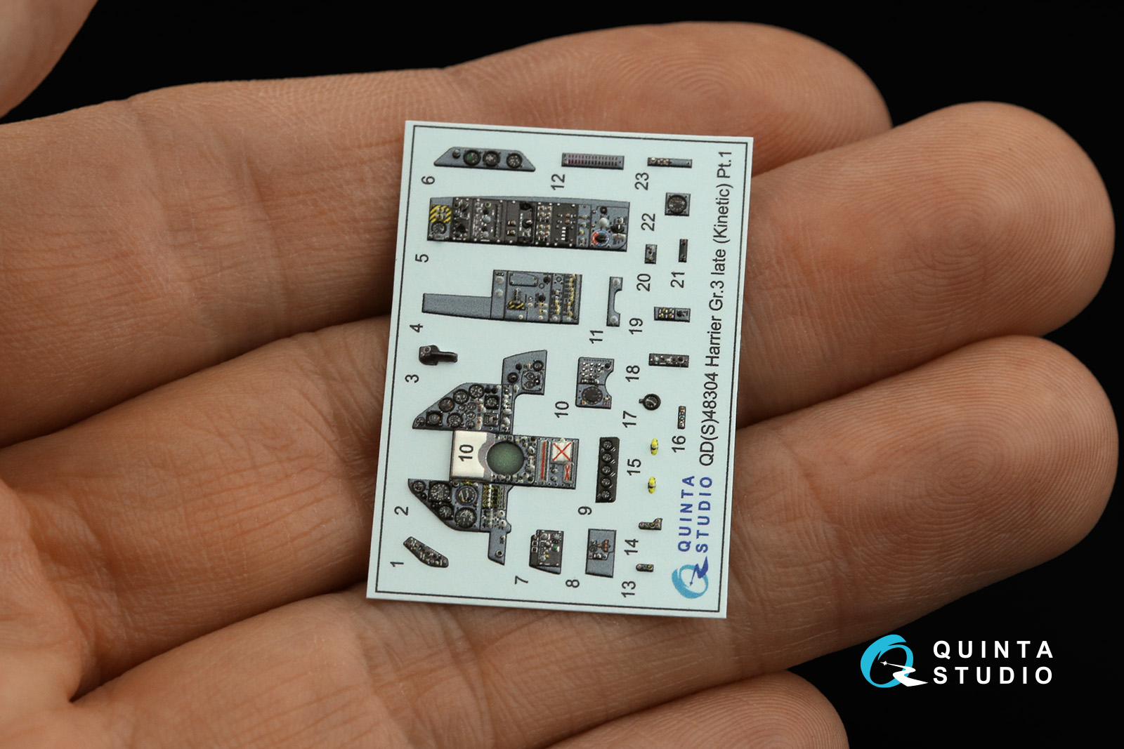 QDS-48304 3D Декаль интерьера кабины Harrier Gr.3 late (Kinetic) (Малая версия)