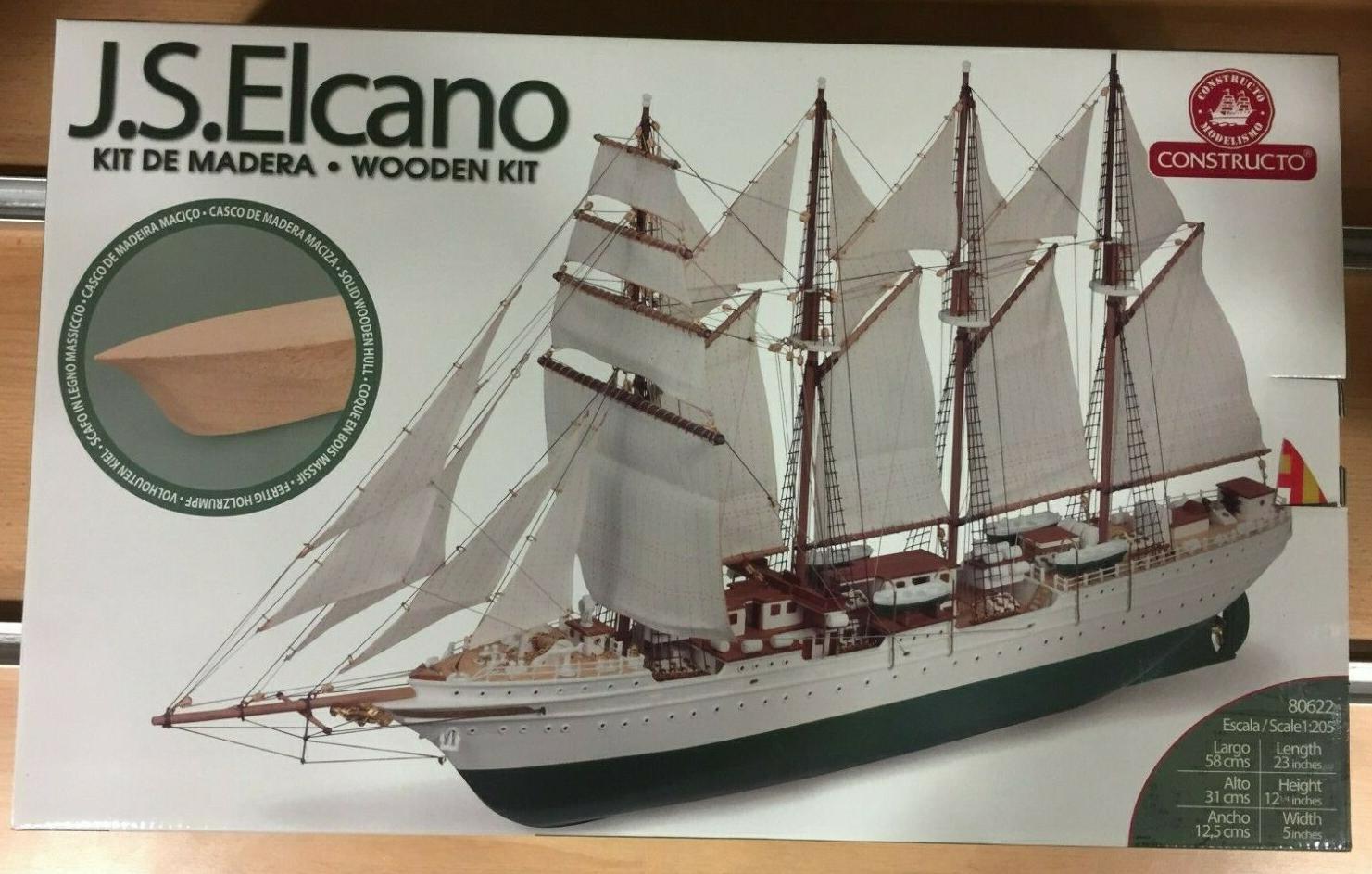 CON80622 Сборная модель корабля J.S.Elcano плюс краски CONSTRUCTO