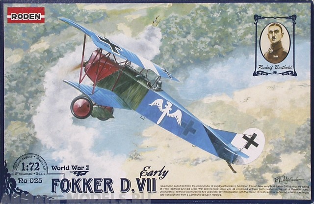 Rod025 Самолет FOKKER D.VII РАННИЙ Roden