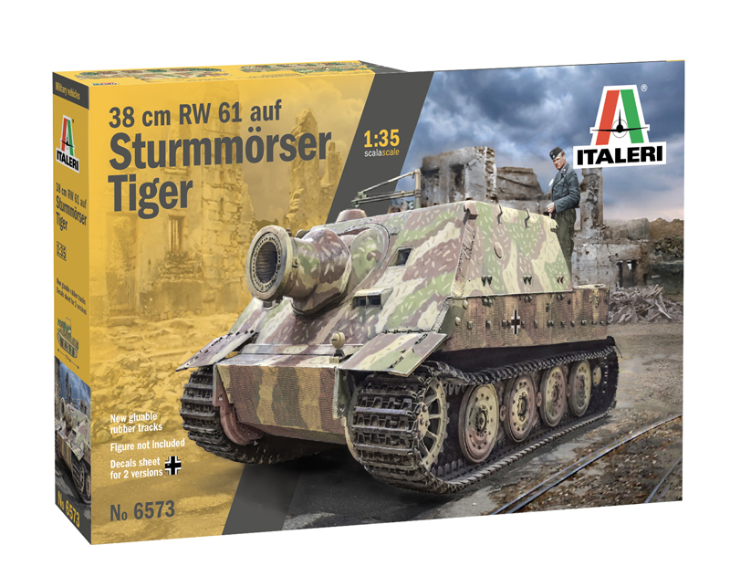 6573ИТ Танк 38 cm RW 61 aus STURMMORSER TIG Italeri