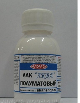 74028(75) Полуматовый лак “Аква” 75 мл