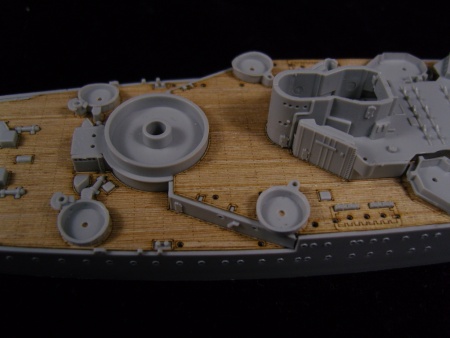 AW20055 Деревянная палуба для French Battleship Richelieu 1946