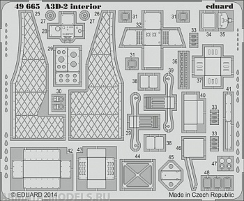 49665  Фототравление A3D-2 interior S.A. For Trumpeter kit