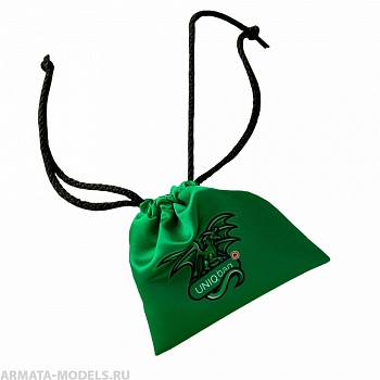 1169 Тканевый мешок с печатью (зеленый)