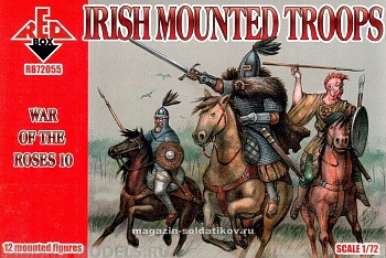RB72055 Фигуры War of the Roses 10. Irish Mounted Troops 