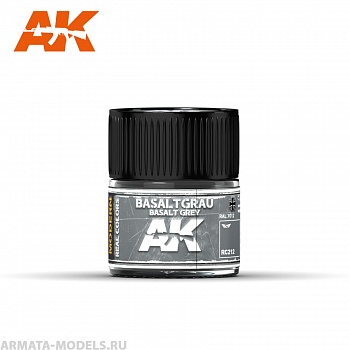 RC212 Краска Real Colors Basaltgrau-Basalt Grey RAL 7012 10ml