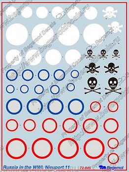 72-045 Декаль Ньюпор-11 в ПМВ 1,72