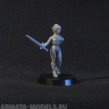 BV-fem-elf Игровая миниатюра  elven girl with sword эльфийская девочка с мечом
