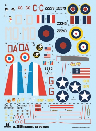 2656ИТ Cамолет A-20B Boston III Italeri