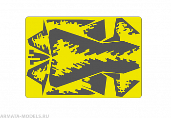 AM72116 Маска окрасочная для Су-57 (Старый) Пиксель Борт №510 Звезда 1/72