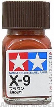 80009T Х-9 Brown (Коричневая) краска эмалевая 10 мл.