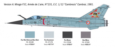 2839ИТ Самолет Mirage F1 C/CR Italeri