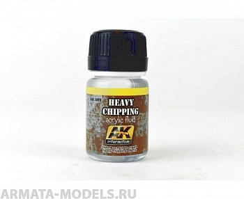 AK089 Жидкость для сколов HEAVY CHIPPING EFFECTS ACRYLIC FLUID