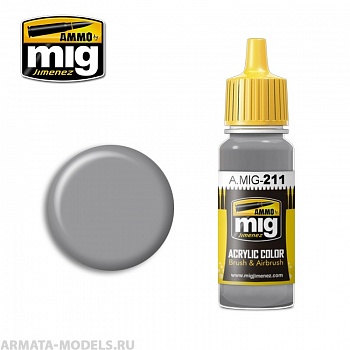 AMIG0211 Ammo Mig Акриловая краска FS 36270 MEDIUM GRAY 17 мл