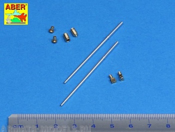 ABR-35-L-177  Дополнения для  Set of barrels for BMPT Terminator 2 x 2A45 mm, 2 x AGS-17 30 mm для Meng 1/35