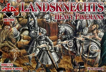 RB72068 Фигуры Landsknechts Heavy Pikemans 16th century