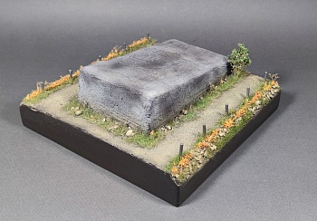 НЕ-35047 Подставка Стз-5 Катюша "Памятник" Размер 20*20 Фигурки в комплект не входят, отдельный набор