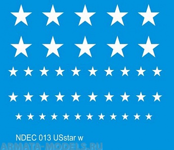 NDEC013 Звезды для американской БТТ времен вьетнамской войны