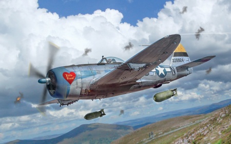 2835ИТ Самолет P-47D E.T.O. Italeri