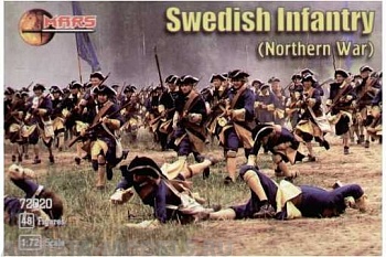 72020MR Фигуры Swedish Infantry (Northern War) 1/72 Mars