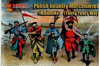 72033MR Фигуры Polish Infantry Mercenaries Haiduki 1/72 Mars