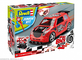 00831RE Раллийный автомобиль JUNIOR KIT Pull Back Rallye Car, красный