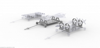 48017-1TMP Тележка универсальная, 1/48.  (Не для свободной продажи)