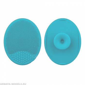 B370-01 blue Коврик для мытья кисти силиконовый, голубой